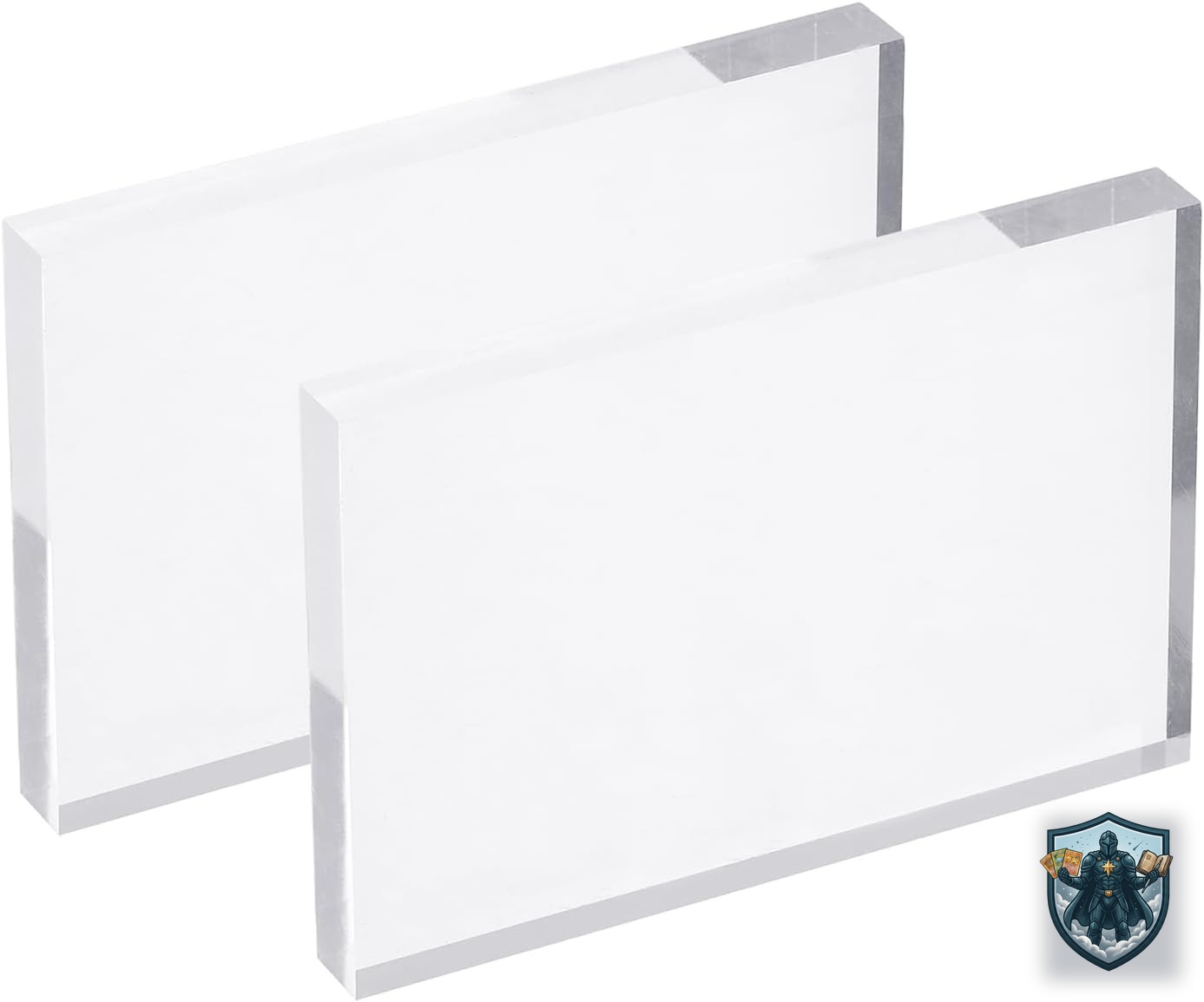 Acrylic Stamp Blocks - 2 Pack Clear 6x4