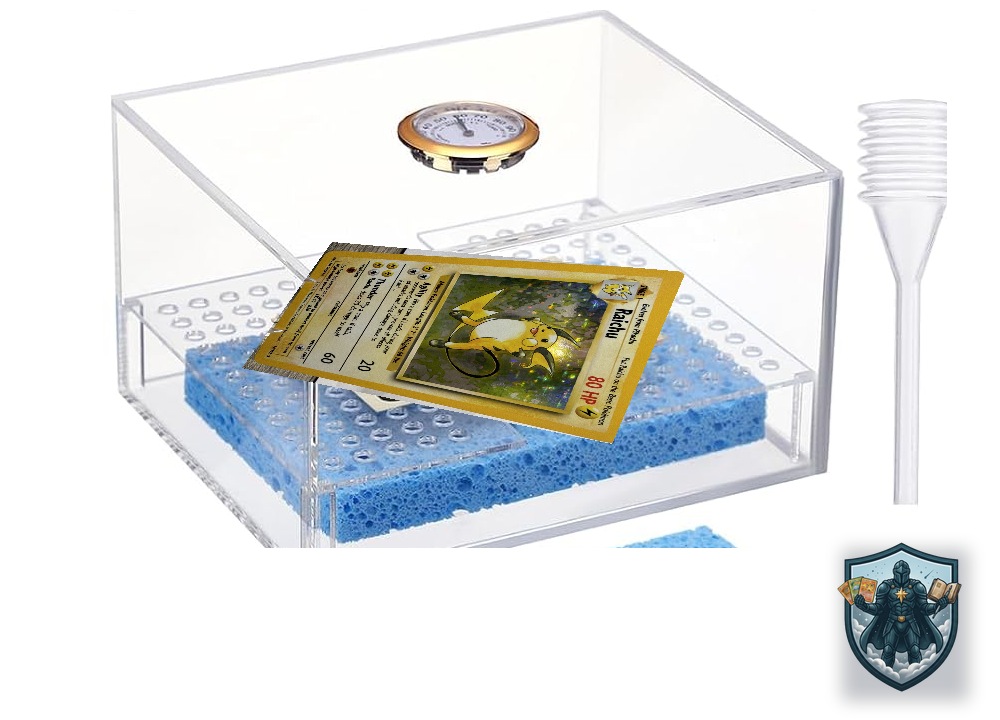 Acrylic Card Humidor - Hygrometer Display Case
