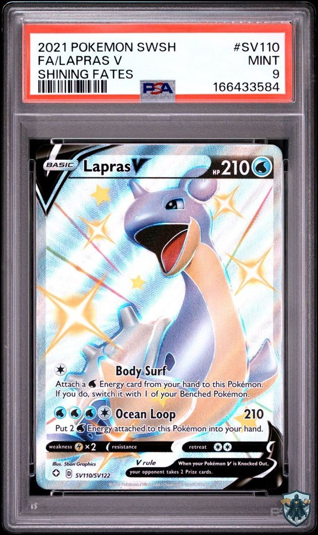 2021 Shining Fates #SV110 Lapras V Full Art - PSA 9