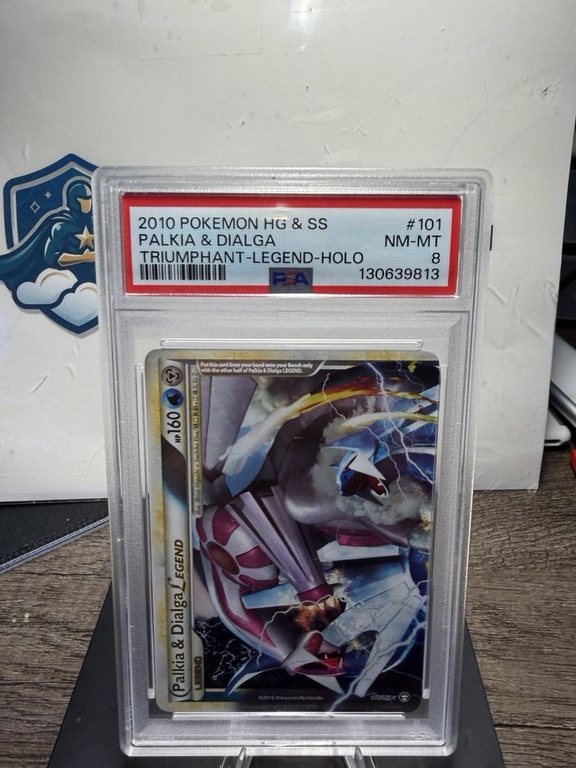 2010 Palkia & Dialga LEGEND (Top) 101/102 Triumphant - PSA 8