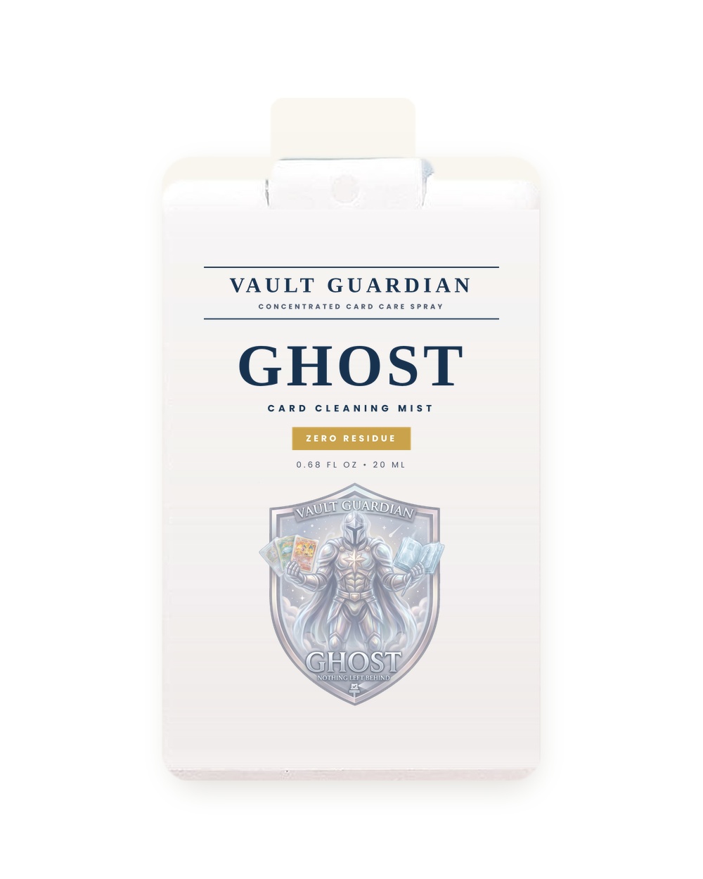 GHOST card cleaner spray, 20 mL white pocket sprayer